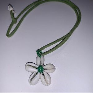 SOLD Shell flower necklace